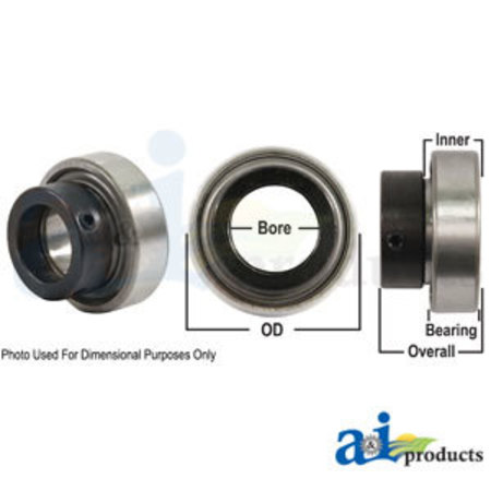 A & I Products Bearing, Ball; Cylindrical W/ Collar, Non-Relubricatable 6" x3" x1" A-RA100RR-I